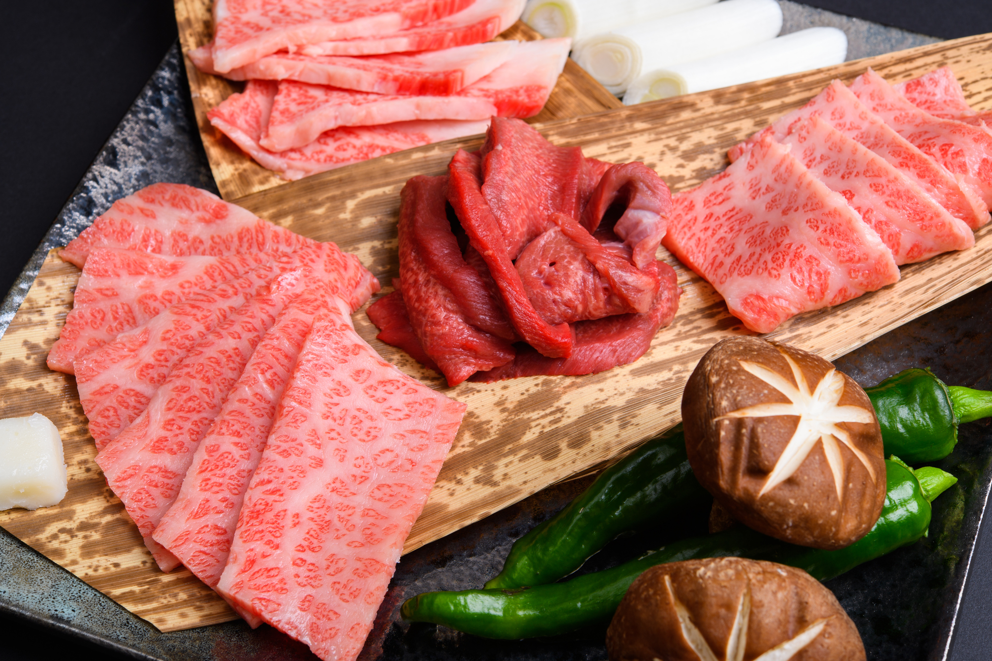 Farmer checking wagyu